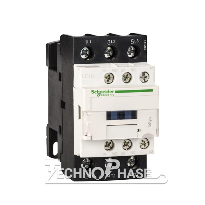 کنتاکتور قدرت، 32 آمپر اشنایدر 15 کیلووات، بوبین 220VAC ، مدل LC1D32M7